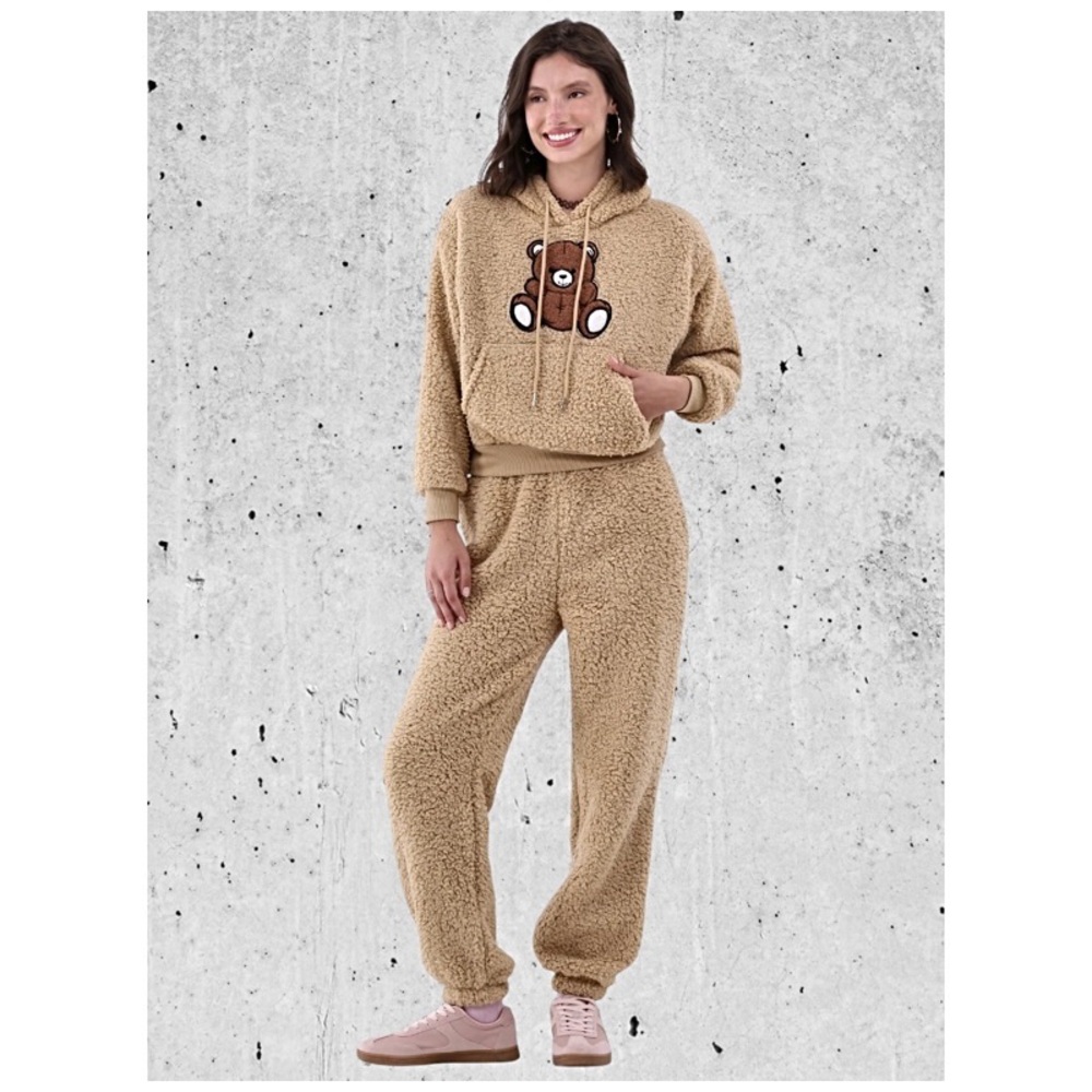 TEDDY FLEECE HOODIE AND JOGGERS